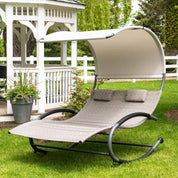 Double Chaise Steel Rocker - Sienna
