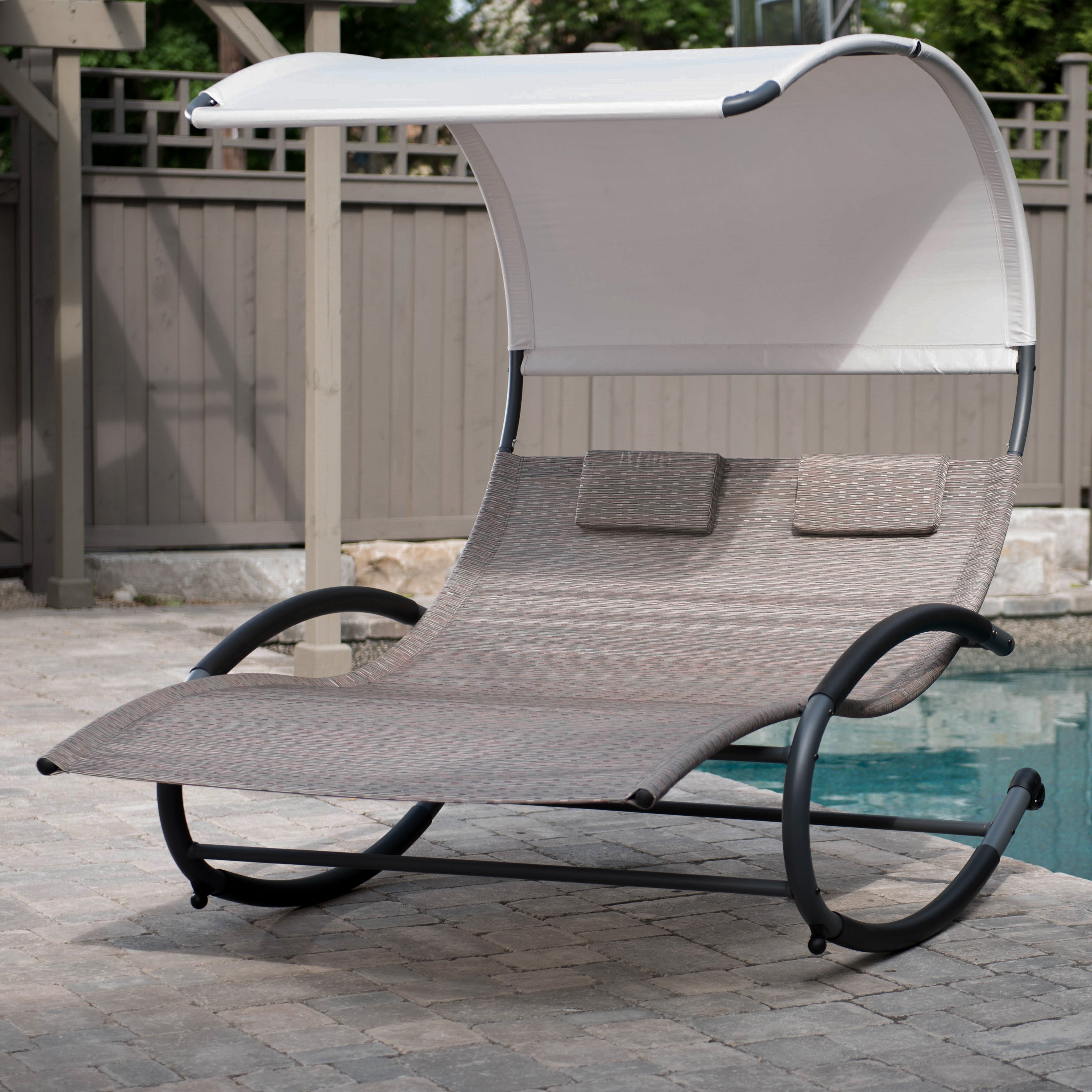 Double Chaise Steel Rocker - Sienna