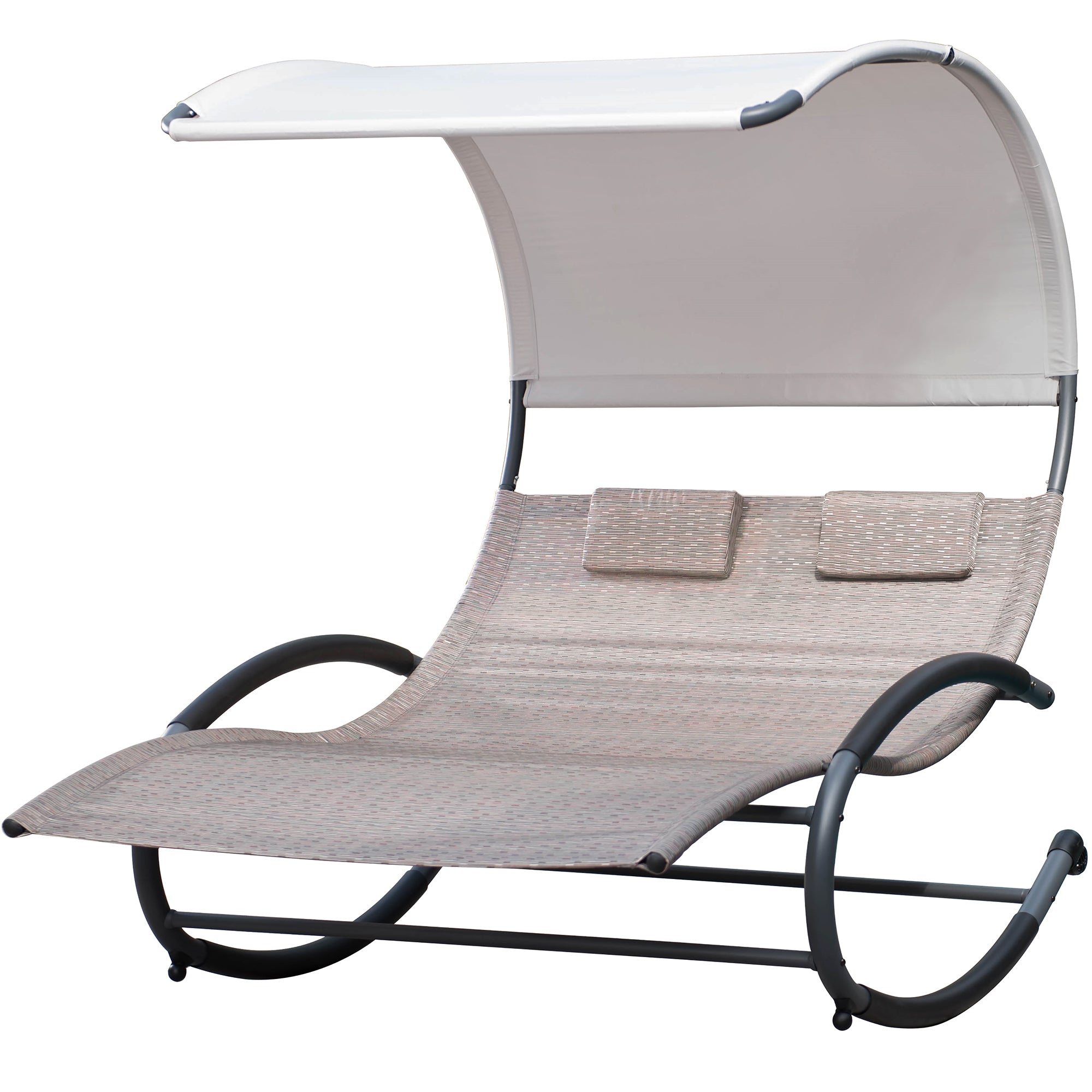 Double Chaise Steel Rocker - Sienna