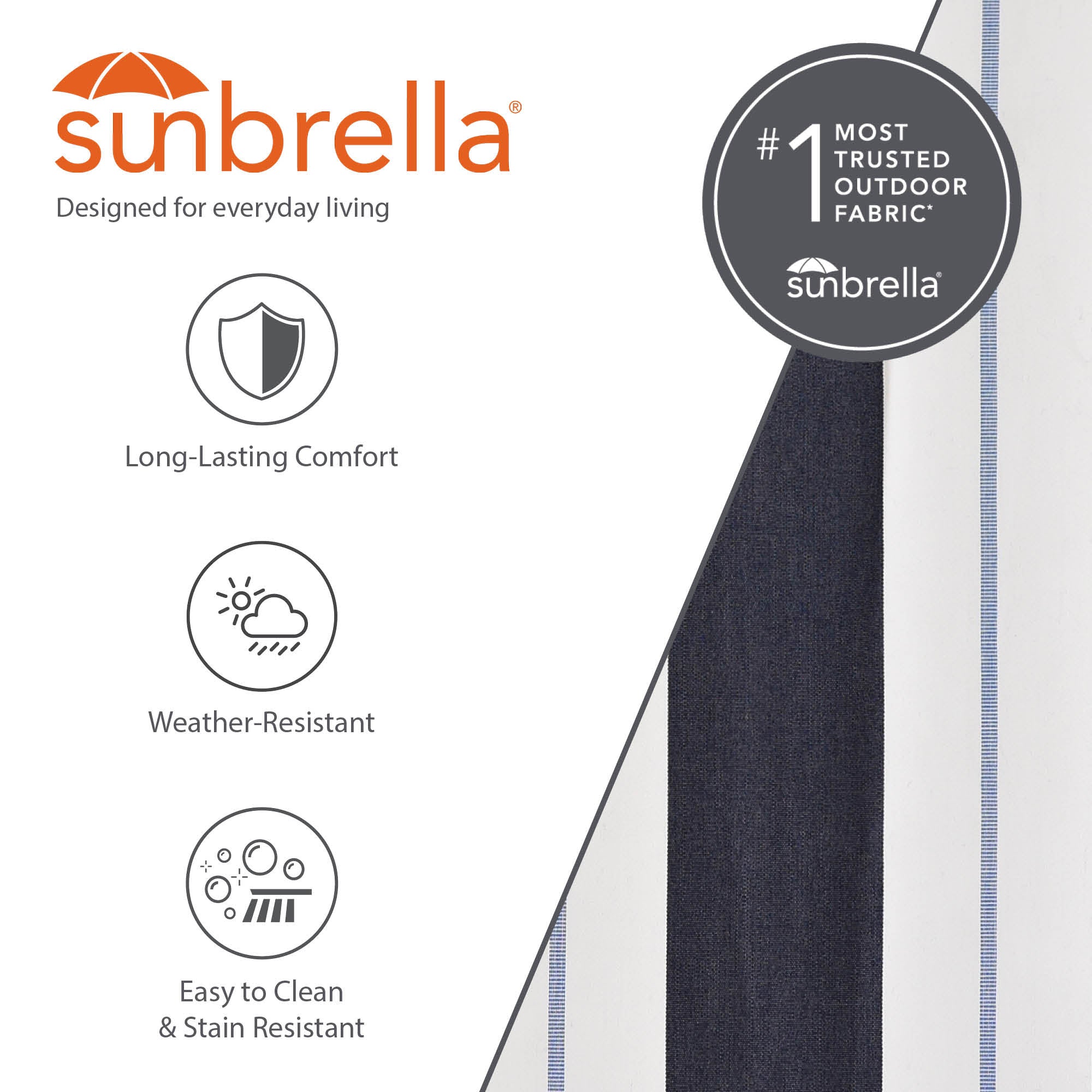 Hamac Sunbrella® de style brésilien - Aruba