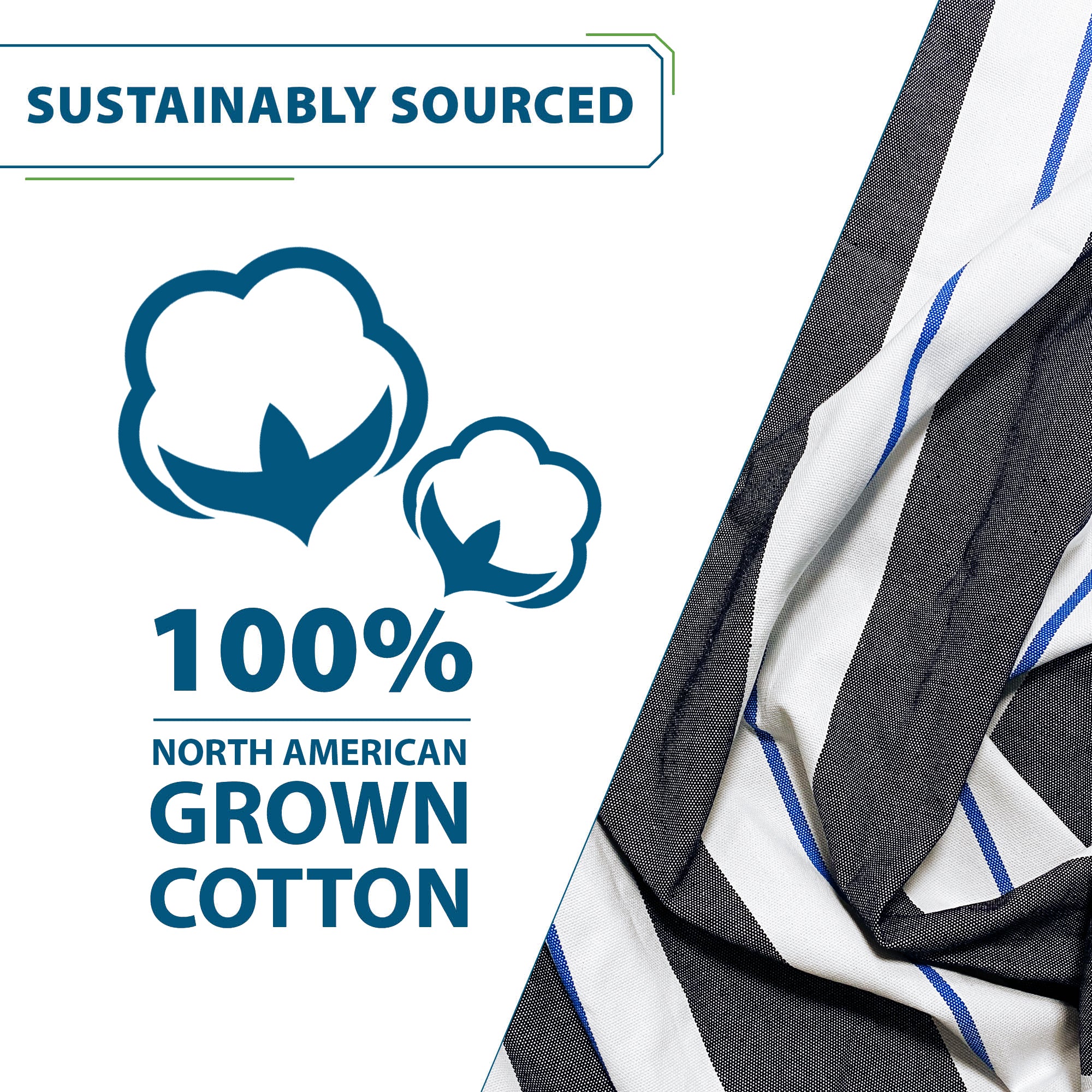 Double Cotton Hammock with Solid Pine Stand (8ft/260cm) - Harbour