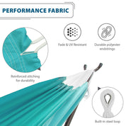 Hamac double Sunbrella® avec support en pin massif (260 cm) - Token Surfside
