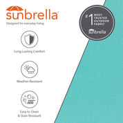 Hamac double Sunbrella® avec support en pin massif (260 cm) - Token Surfside