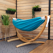Hamac double Sunbrella® avec support en pin massif (260 cm) - Token Surfside