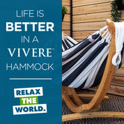 Hamac double Sunbrella® avec support en pin massif (260 cm) - Token Surfside