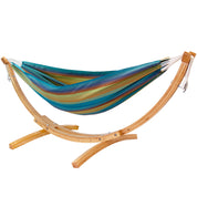 Hamac double Sunbrella® avec support en pin massif (260 cm) - Token Surfside