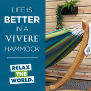 Hamac double Sunbrella® avec support en pin massif (260 cm) - Token Surfside