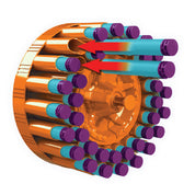 Dart Zone Retro-Shot Villainator Blaster