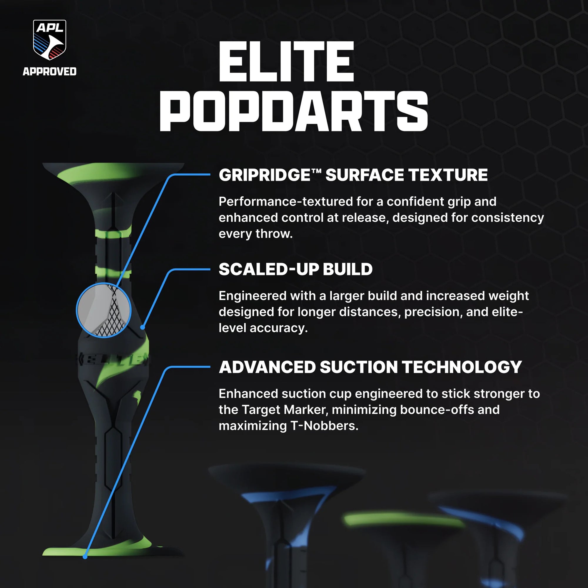 Pop Darts Elite Pack - Blue/Green