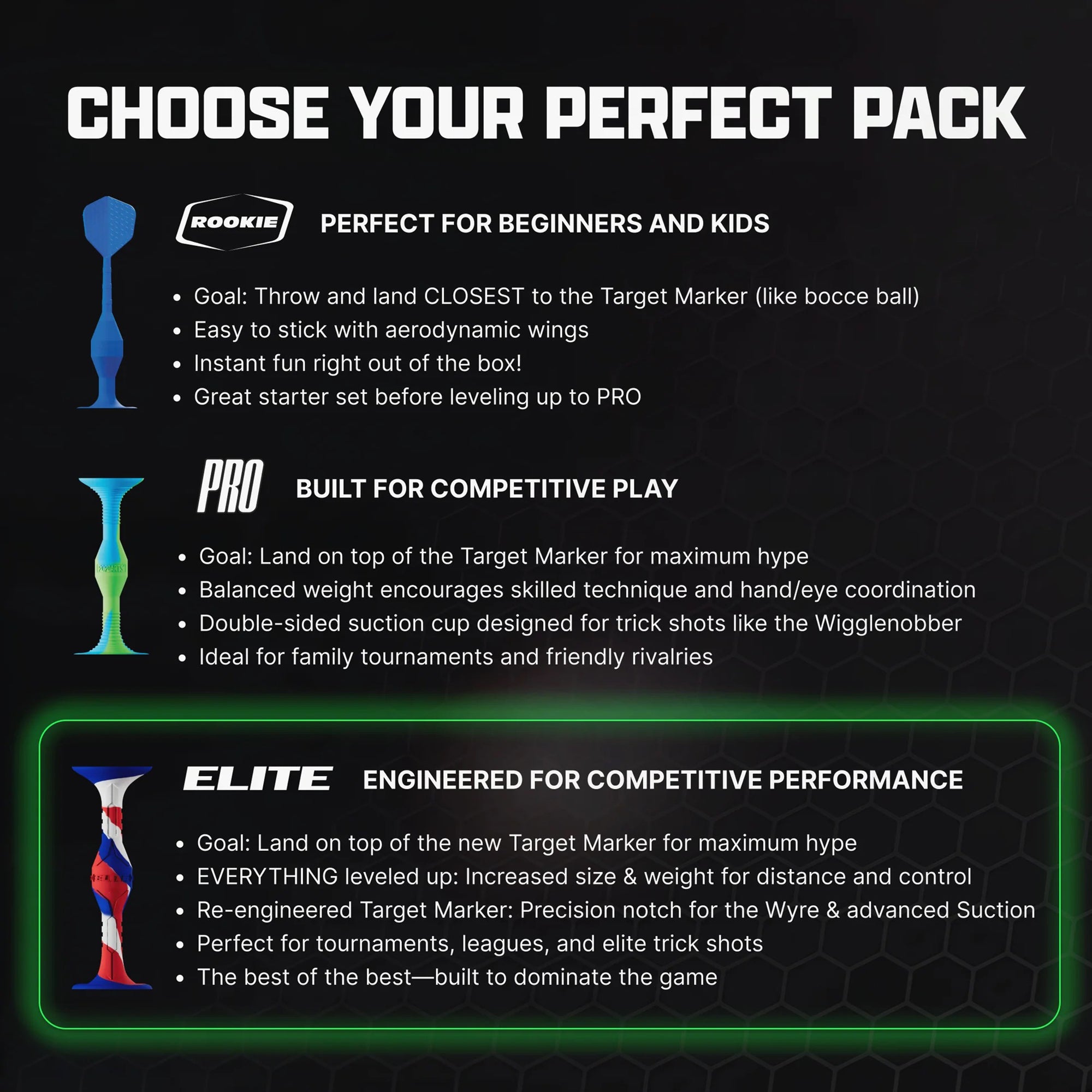Pop Darts Elite Pack - Blue/Green
