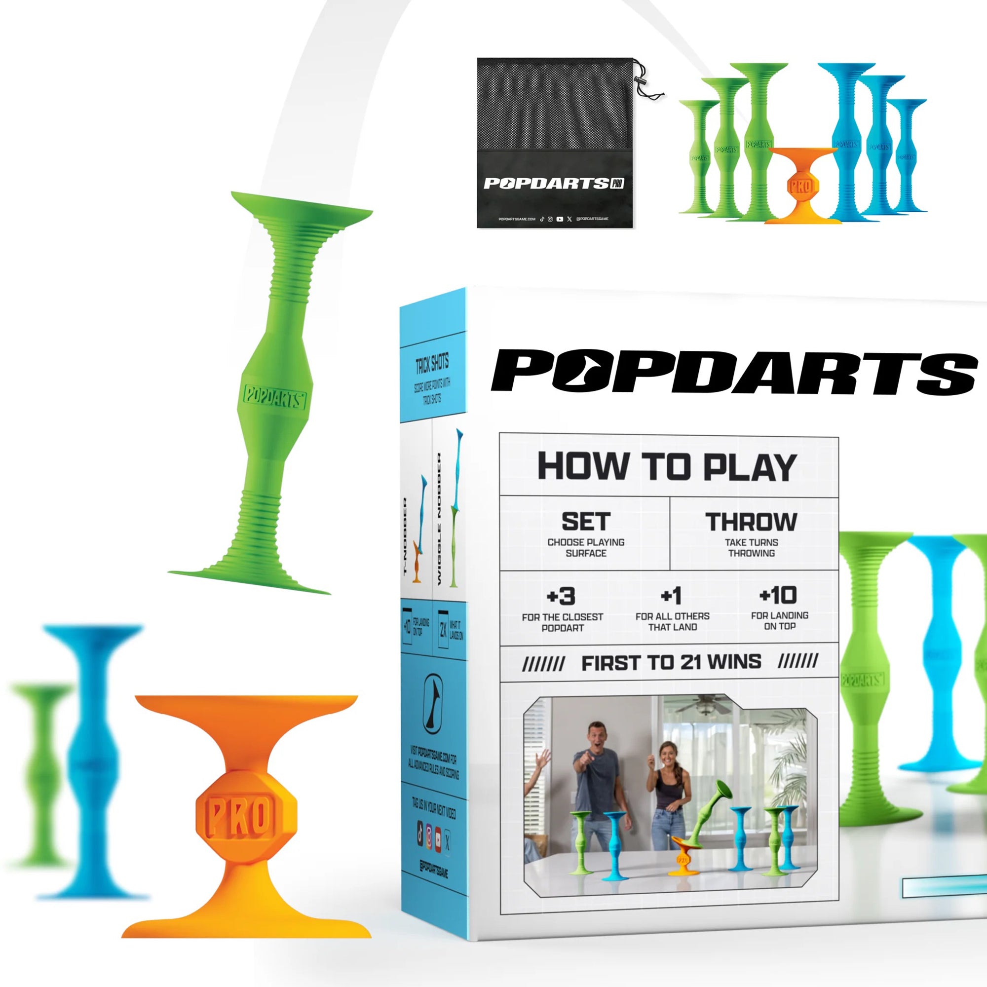 Pack Pro Pop Darts - Bleu/Vert