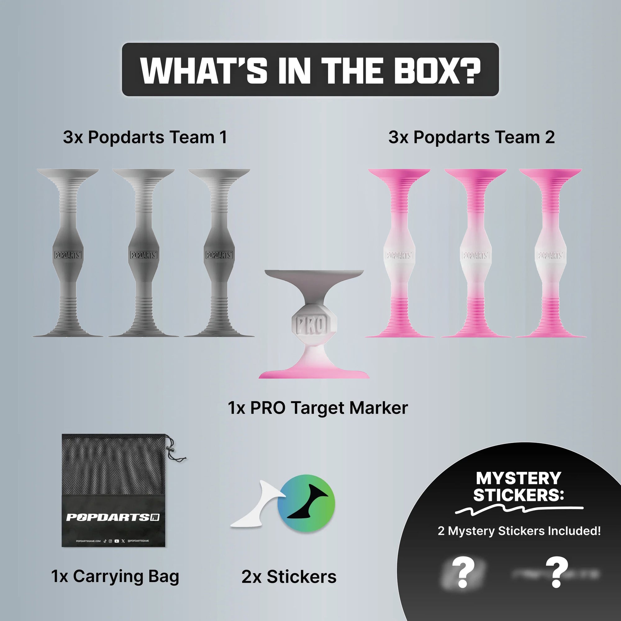 Pack Pro Pop Darts - Rose/Gris