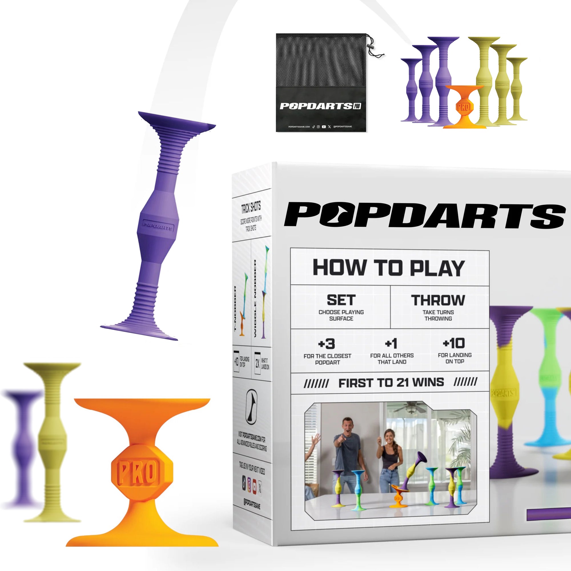 Pack Pro Pop Darts - Violet/Jaune