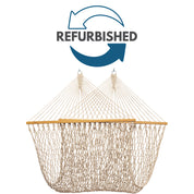 Refurbished Cotton Rope Spreader Bar Hammock - Natural