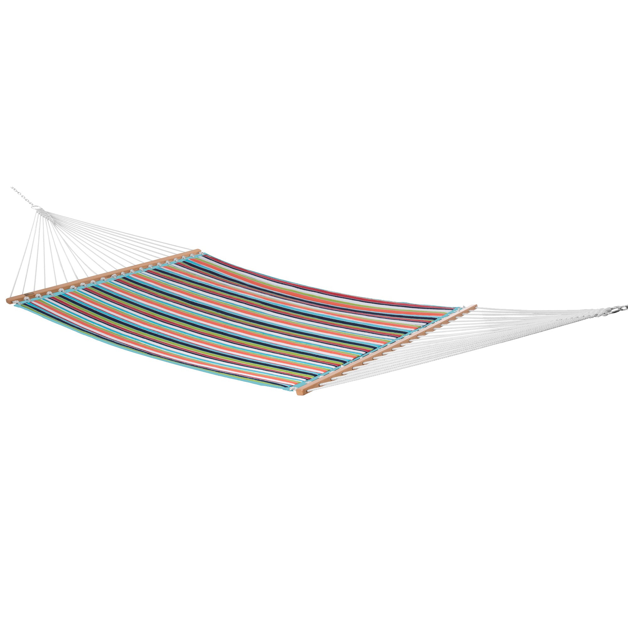 Sunbrella® Quilted Spreader Bar Hammock - Carousel Confetti & Aruba
