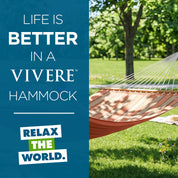 Sunbrella® Quilted Spreader Bar Hammock - Cameo & Coral