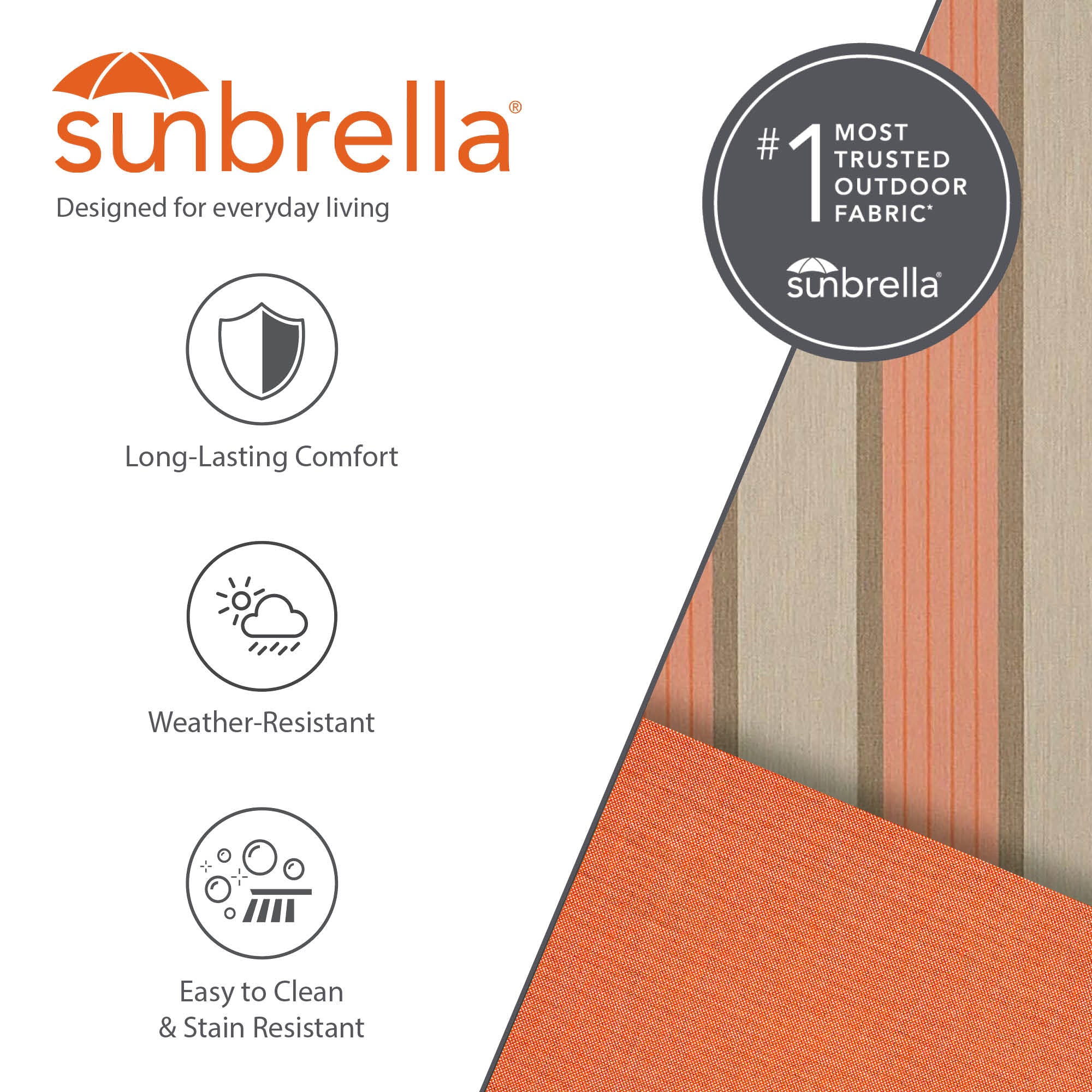 Sunbrella® Quilted Spreader Bar Hammock - Cameo & Coral