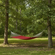 Sunbrella® Quilted Spreader Bar Hammock - Sunset & Crimson