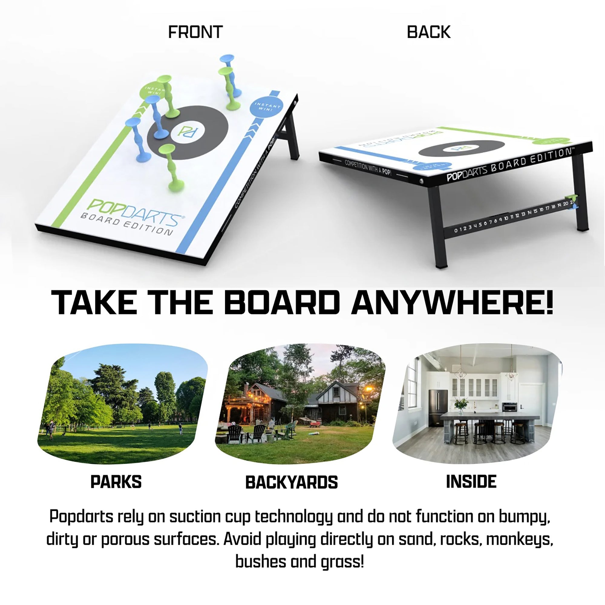 Coffret Popdarts Board Edition - Bleu/Vert