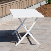 Brunch Aluminum Folding Table - White