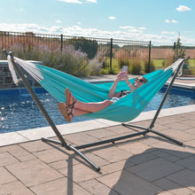 Load image into Gallery viewer, 9ft Sunbrella® Hammock with Stand
