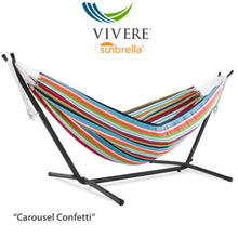 Load image into Gallery viewer, 9ft Sunbrella® Hammock with Stand
