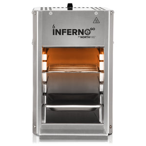 Northfire Propane Infrared Grill-Single, InfernoGo, Silver