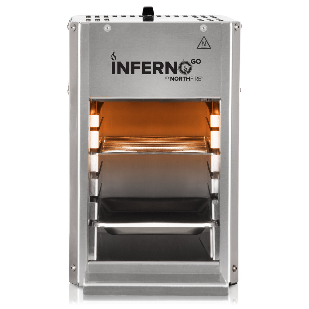 Northfire Propane Infrared Grill-Single, InfernoGo, Silver