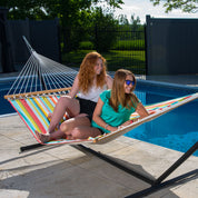 Quilted Fabric Spreader Bar Hammock - Ciao