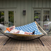 Quilted Fabric Spreader Bar Hammock - Nautical