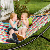 Sunbrella® Quilted Spreader Bar Hammock - Carousel Confetti