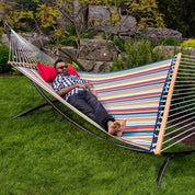 Sunbrella® Quilted Spreader Bar Hammock - Carousel Confetti