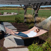 Sunbrella® Quilted Spreader Bar Hammock - Cameo